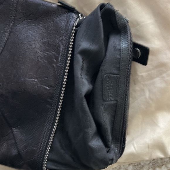 Very rare beautiful vintage cross body JEAN PAUL GAULTIER black leather - Picture 12 of 13